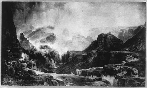 Stampa paesaggio voragine