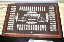 Gioco ponte da viaggio AutoBridge 1939 vintage. con fogli di gioco pacchetti e strategie