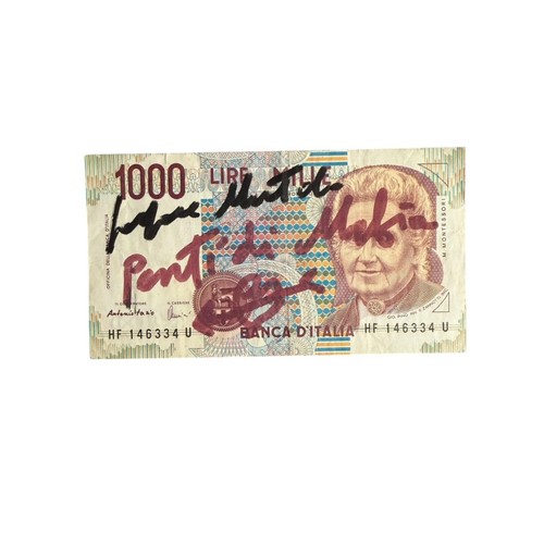 Banconota italiana 1000 lire - italiana,