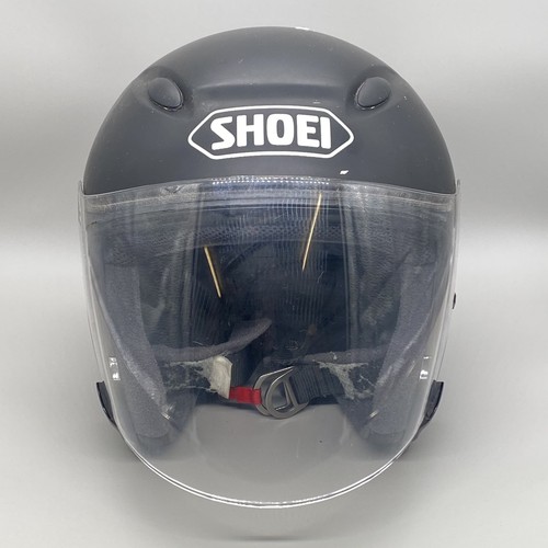 Black casco jet shoei - jet, j-wing