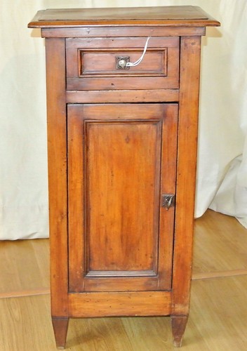 Comodino antico noce con 1 - antico,