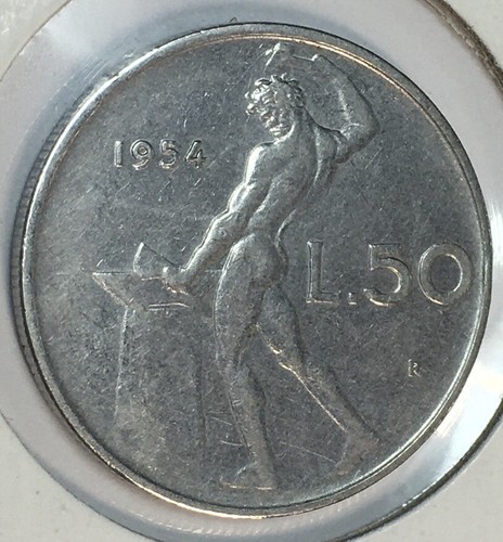 Italy 1954r lire xf - 50,