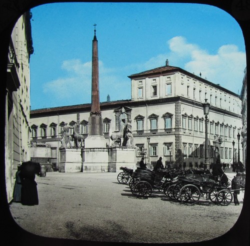 Glass magic lantern slide rome - slide,