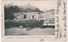 NP1704 - BACOLI POZZUOLI NAPOLI - ROVINE ANTICO TEATRO VIAGGIATA 1906
