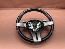 Volante Sportivo In Pelle Nera