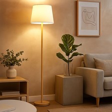 Piantana Lampada Letto Tessuto