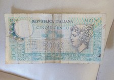 banconota da 500 lire rara vintage 