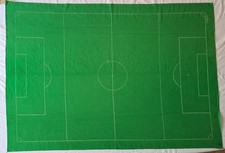 Set campo calcio Subbuteo Baize anni 70 80 M C109 panno da gioco piccolo logo