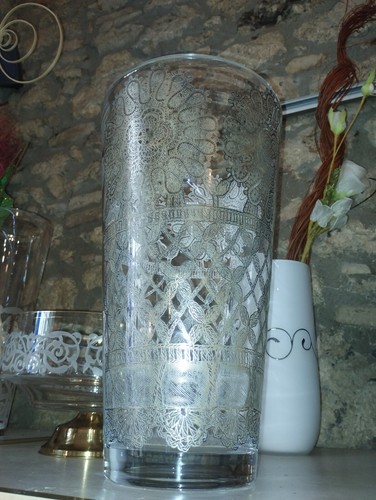 Vaso cristallo egizia - vaso,