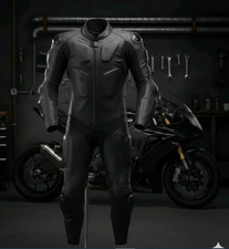 TUTA PELLE MOTO BIKER NUOVA