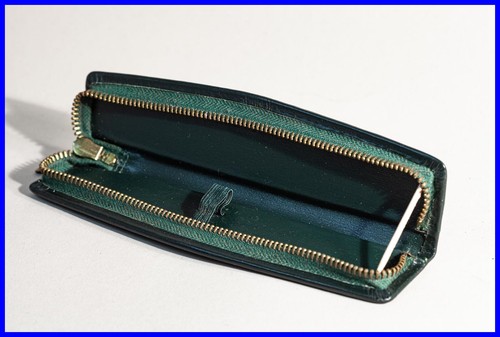 Etui pelle liscia verde - liscia,
