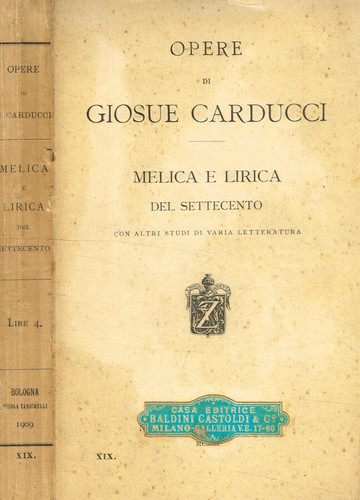 Opere melica lirica del - melica,