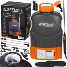 Pompa a Spalla a Batteria 16L Spruzzatore a Zaino con Lancia Regolabile