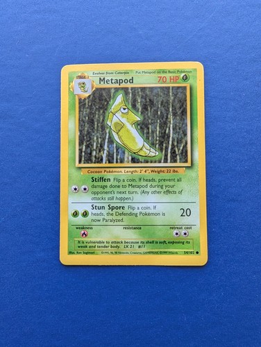 Pokemon metapod set base 54 - pokemon,