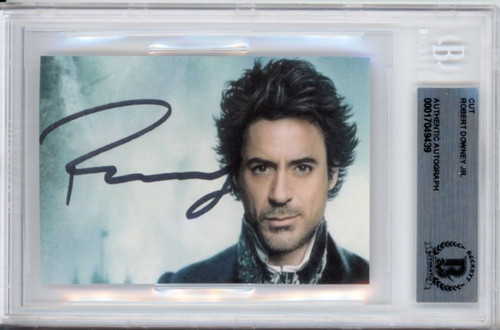 Signed robert downey - signed,