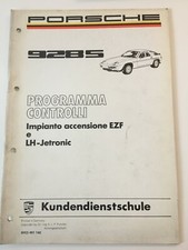 Manuale Officina Programma Controlli Porsche 928S WKD 491140 100% Originale #269