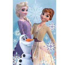 Coperta per bambina Disney Frozen in pile Elsa Anna Olaf fleece plaid 100*150cm