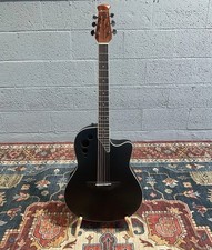 Ovation Applause AE44-5S Chitarra acustica-elettrica di media profondità - Nero satinato