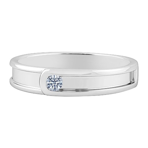 Anello uomo forma tonda 04ct - uomo,