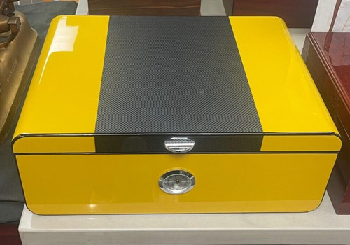Tribeca yellow cigar humidor - tribeca,