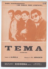 Spartito I GIGANTI Tema - Un disco per l'estate 1966 Amadesi