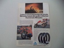advertising Pubblicità 1980 METZELER PNEUMATICI e HONDA CX 500/KREIDLER VAN VEEN