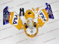 Per 05-06 Ducati 999/749 Kit Carena Carrozzeria Stampo Iniezione ABS Bianco Giallo