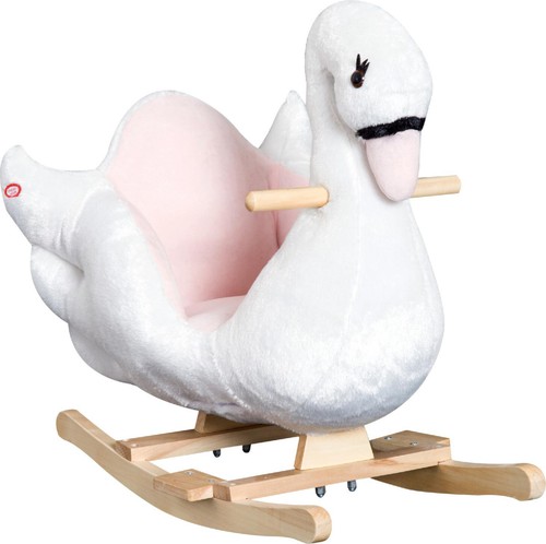 Dondolo cigno peluche - dondolo,