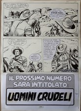 TEX tavola originale di G. Letteri  405-114  rara pagina finale