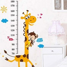 Wall sticker adesivo Metro Giraffa misura altezza bambino parete cameretta casa