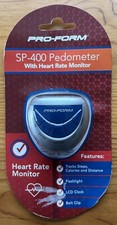 Pedometro Pro-Form SP-400 NUOVO SIGILLATO con cardiofrequenzimetro, clip inclusa.