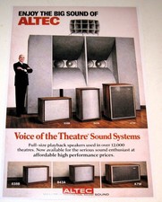 Poster audiofilo Altec Lansing