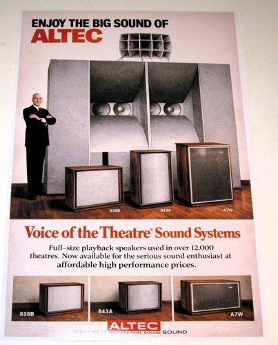 Poster audiofilo altec lansing - audiofilo,