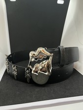 Chrome Style Y2K Black Belt