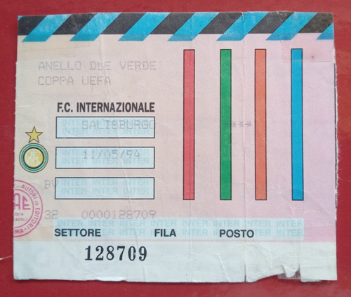 Orig biglietto coppa uefa - coppa,