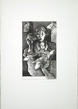 Floriano BODINI, Acquaforte cm. 50x35 (p. inc. cm. 27x16) anno 1983 es: 125/150