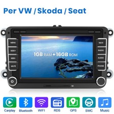 7" Android Autoradio GPS Navigatore Per VW/ Skoda/ Seat 2 DIN WIFI 1+16G Carplay