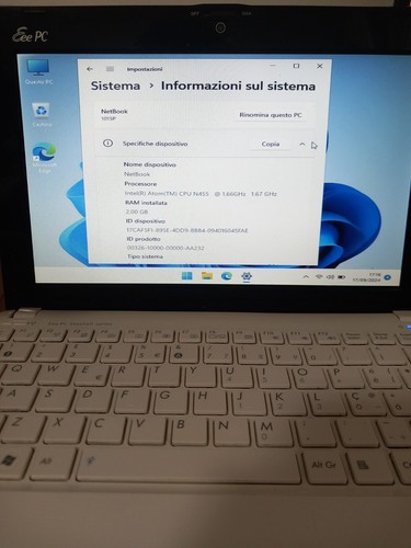 Netbook asus eeepc 1015p quasi - asus,