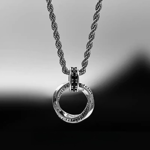 Mobius anello ciondolo collana - anello,