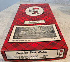 Campbell Scale Models 429 HO Red Mountain Mine kit di costruzione treno con extra #376