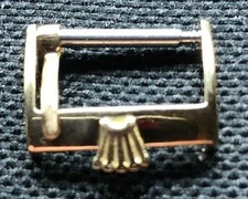 Solid Yellow Gold 18 Kt Original Vintage Rolex Buckle Fibbia 16mm inner from 50s