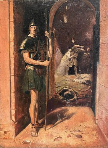 Antico dipinto olio - antico,