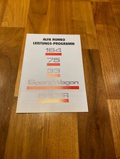 Alfa Romeo depliant brochure