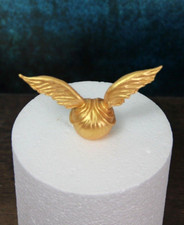 Cake topper spia dorata fatto