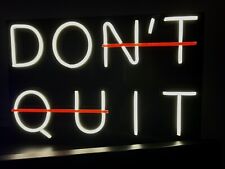 “Don’t Quit” Arredo Led Motivazionale, Insegna Luminosa Da Tavolo/appendere