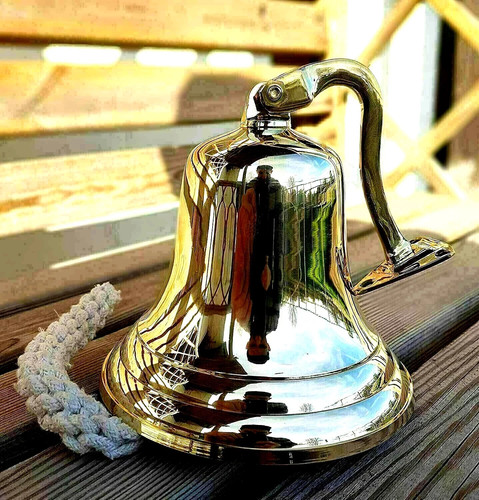 Campana nave ottone - in,