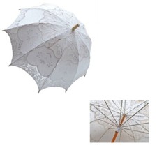 ombrello sposa bianco in pizzo