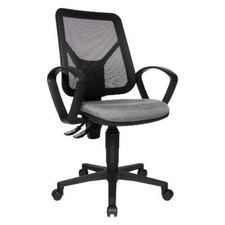 Topstar Sedia Operativa in Tessuto Grigio/Nero SOAN20BG230H AIRGO NET B90 G23