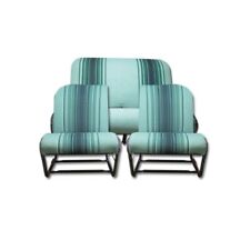 Kit fodere rivestimenti sedili asimmetrici verdi a strisce 2cv dyane posteriore 