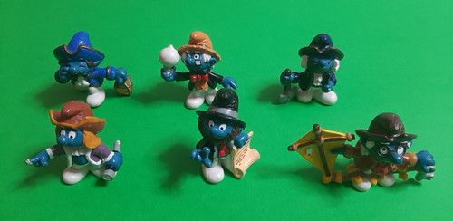 Smurfs puffi storici set pejo - puffi,